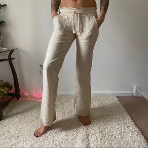 Roxy linen beach pants
